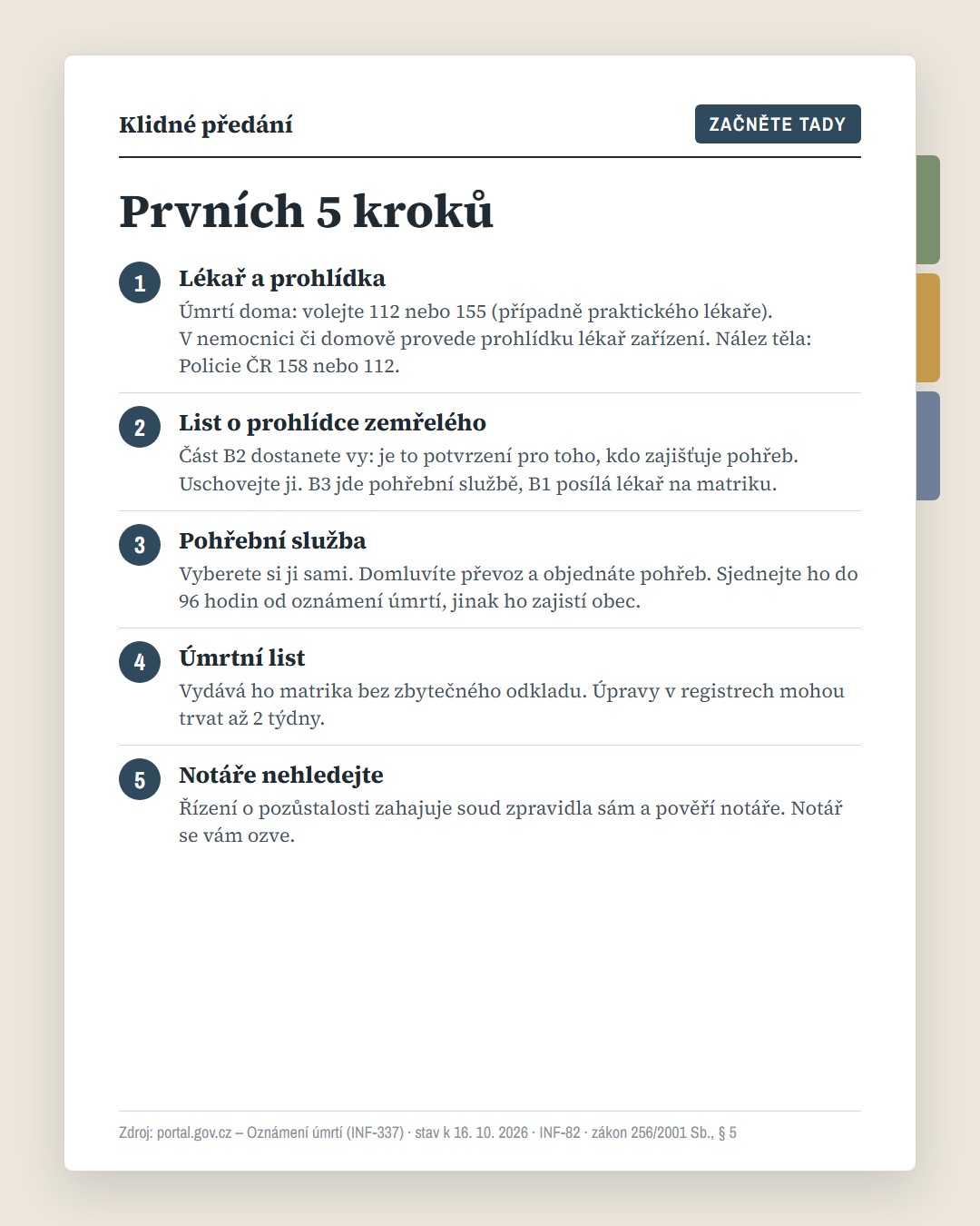 Klidné předání · 2
